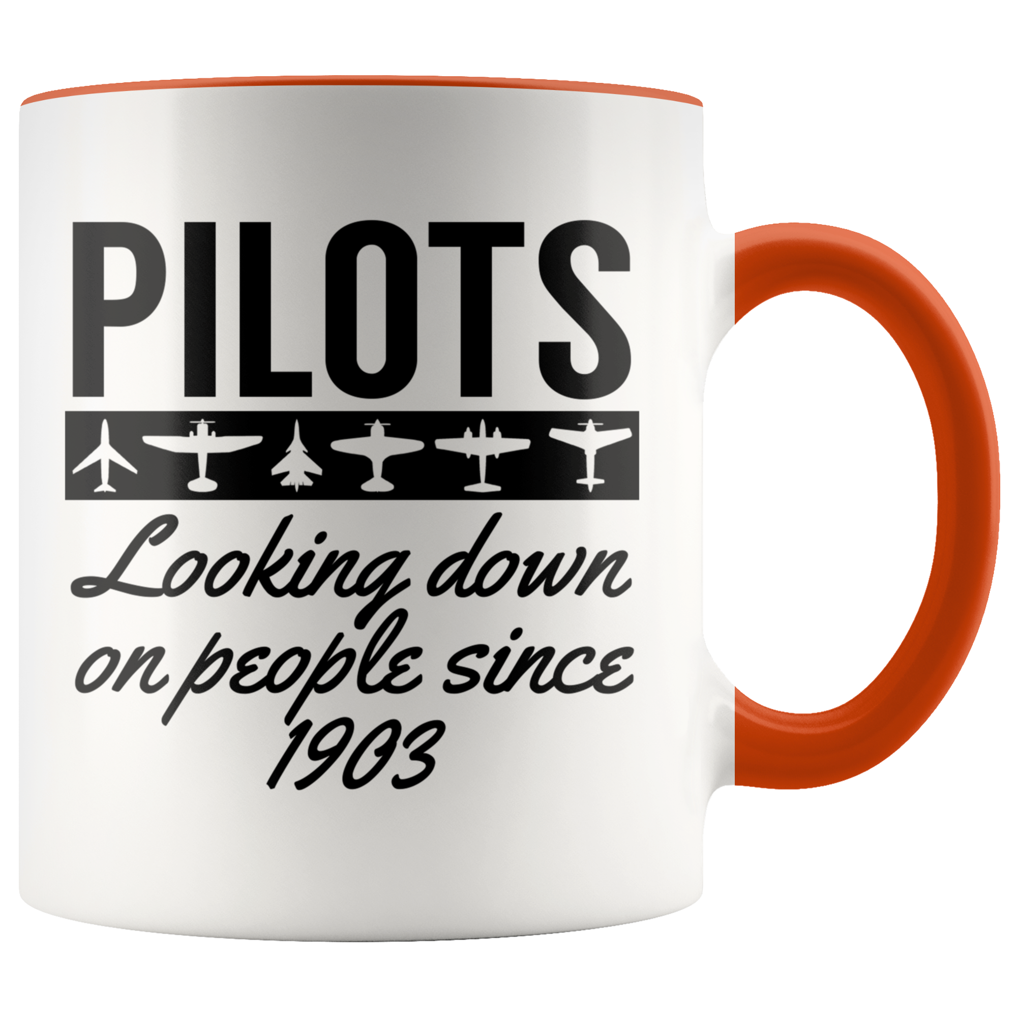 Accent Mug - Pilots Looking Down On People