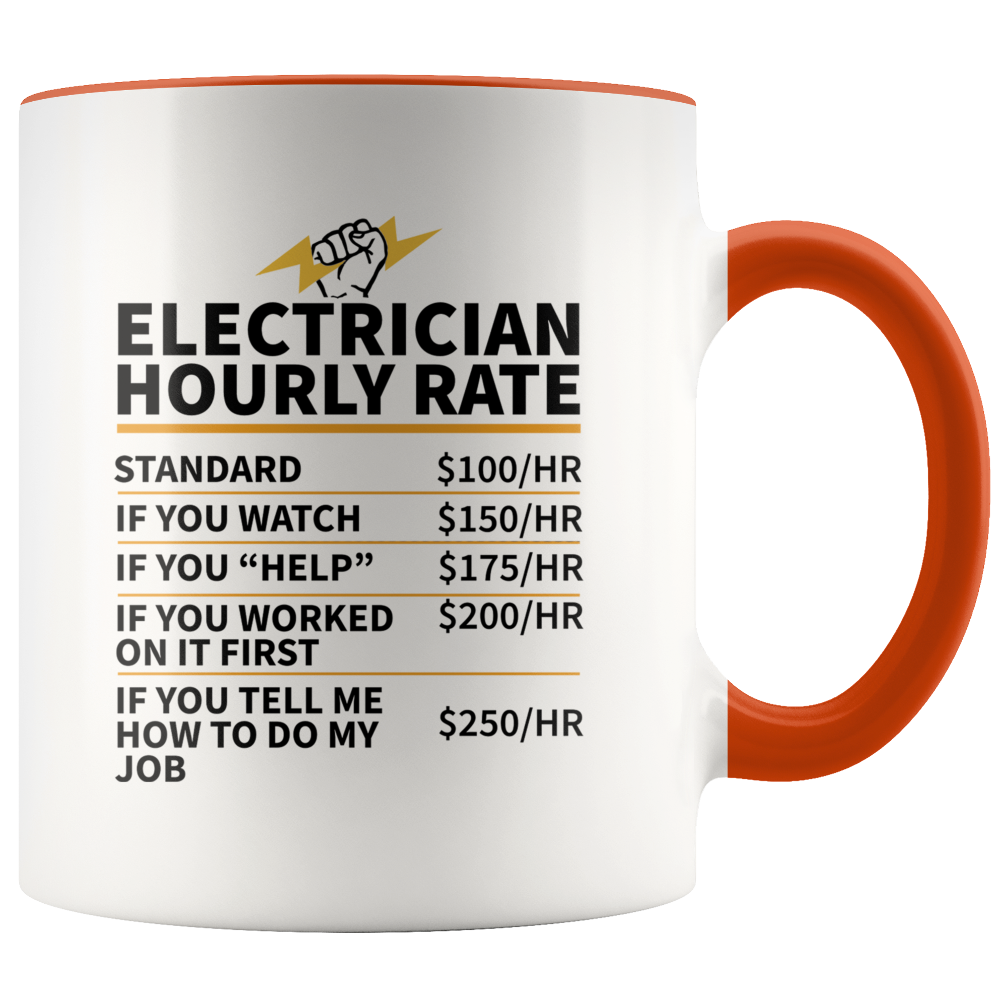 Accent Mug - Electrician Hourly
