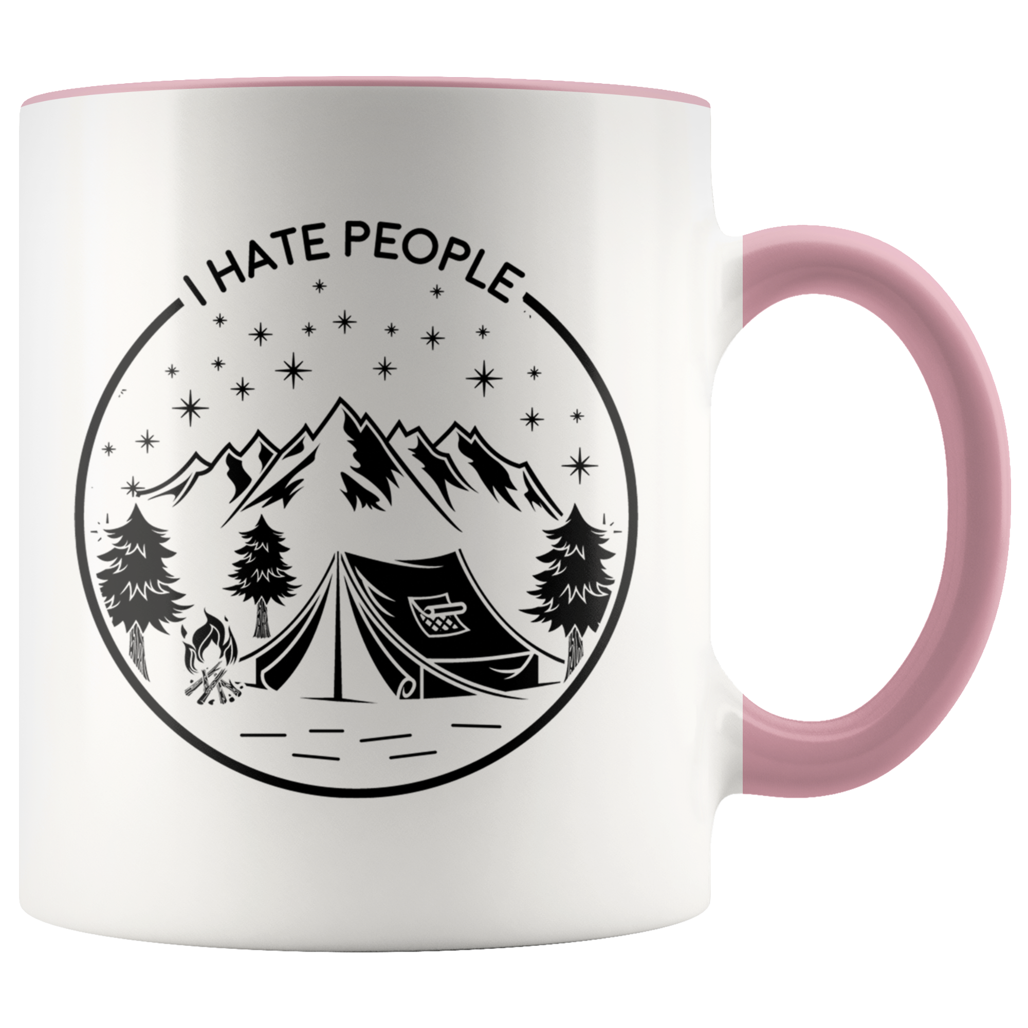 Accent Mug - Camping Hate People Mug