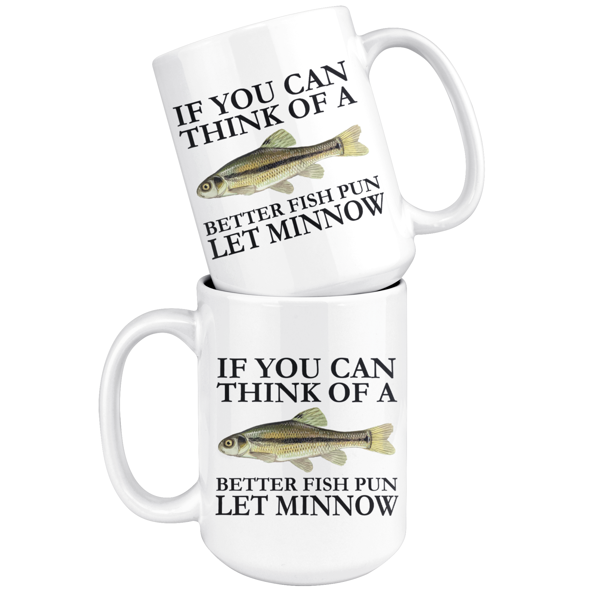 White Mugs - Fishing Let Minnow