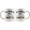 White 11oz Mug - Alaska Is Calling And I Must Go