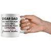White 11oz Mug - Dear Dad Little Girl Financial Burden