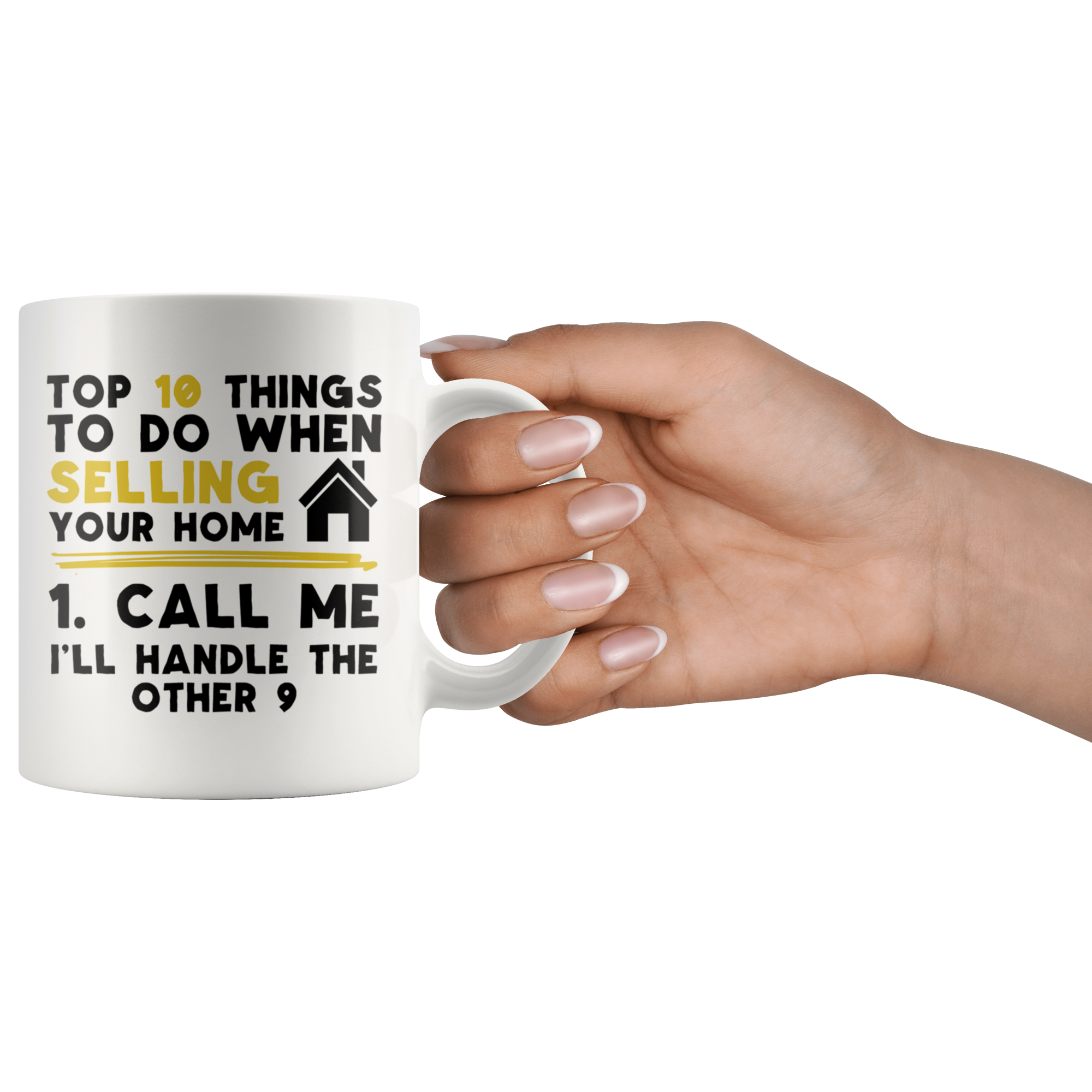 White 11oz Mug - Realtor Top Ten