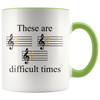 Accent Mug - Music These Are Difficult Times