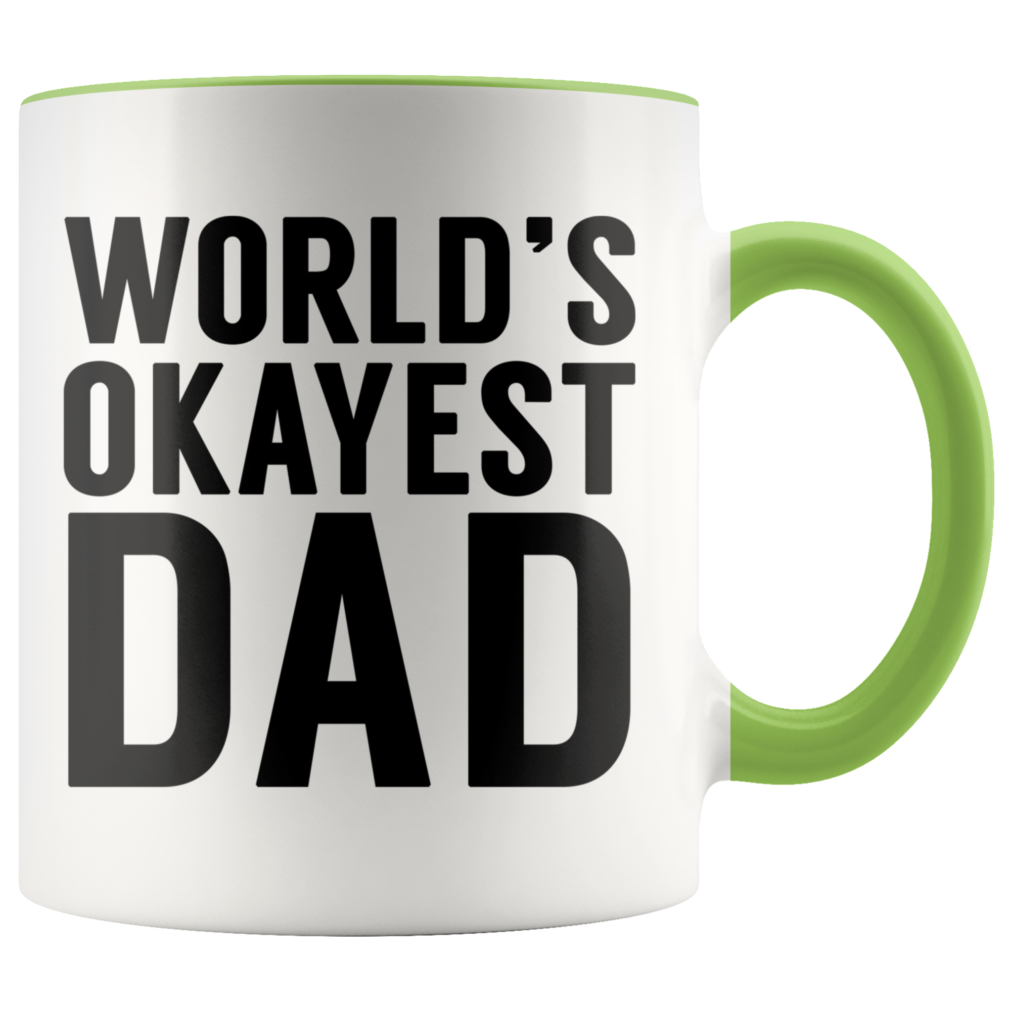 Accent Mug - World's Okayest Dad