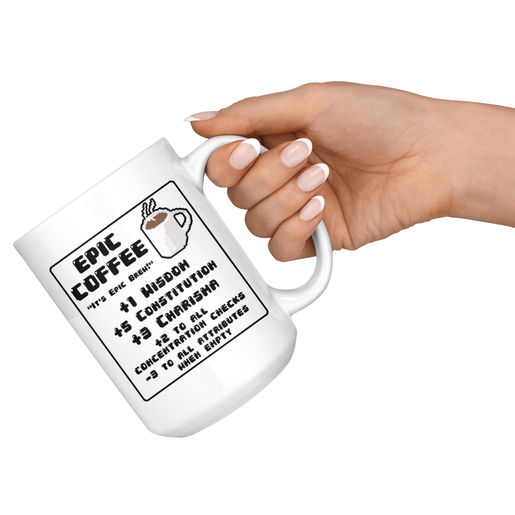 White 15oz Mug - Epic Coffee Mug