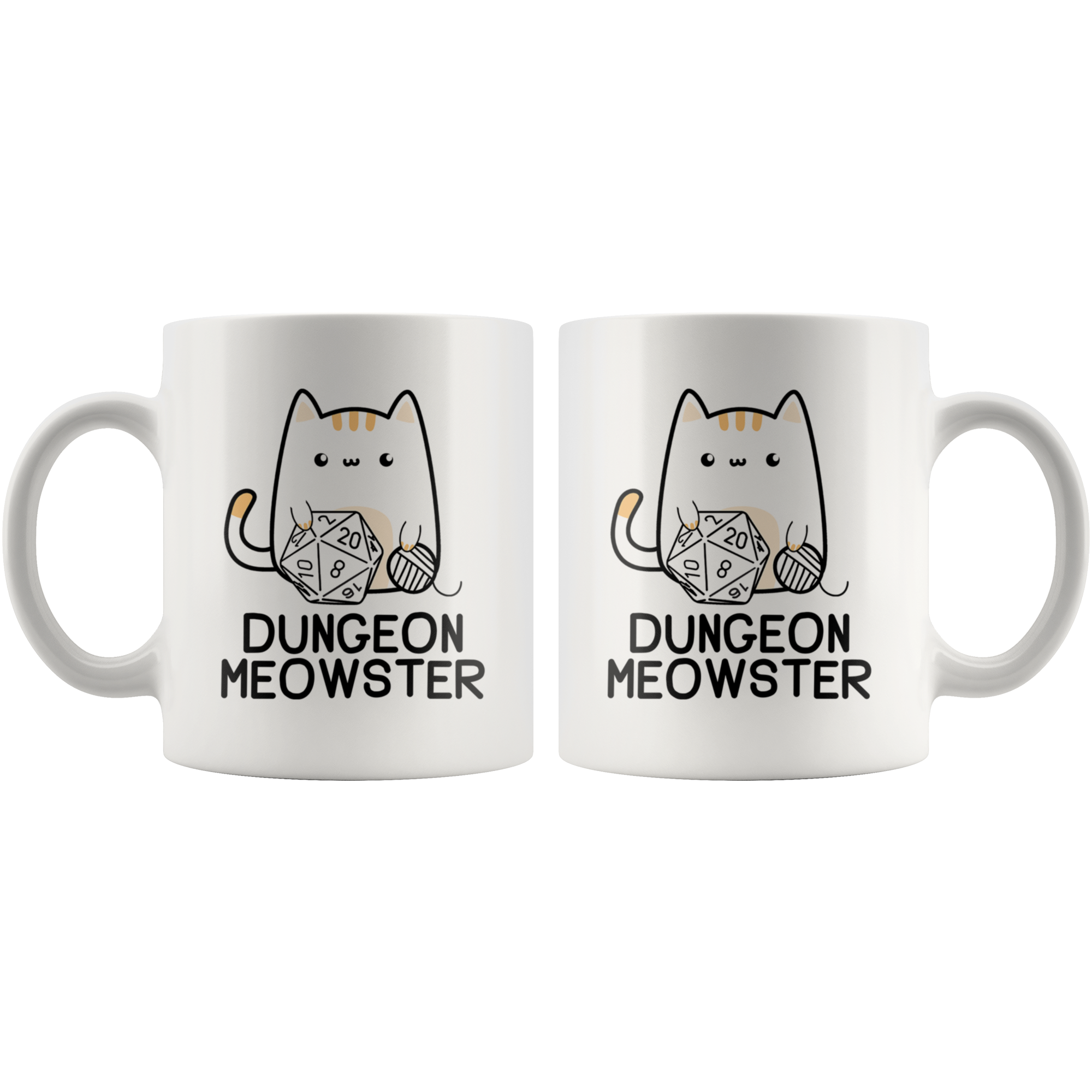 White 11oz Mug - Dungeon Meowster