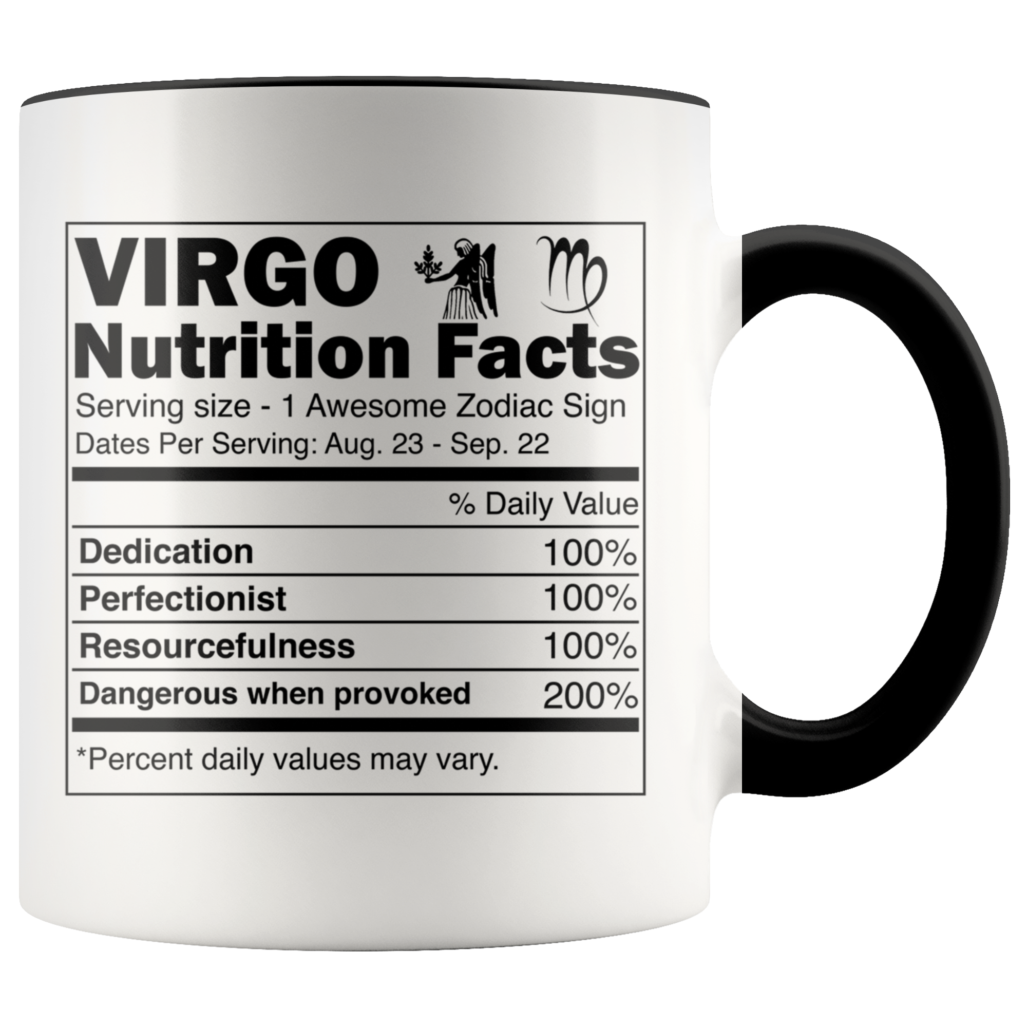 Accent Mug - Virgo Nutrition Facts