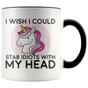 Accent Mug - Unicorn Stab Idiots Head