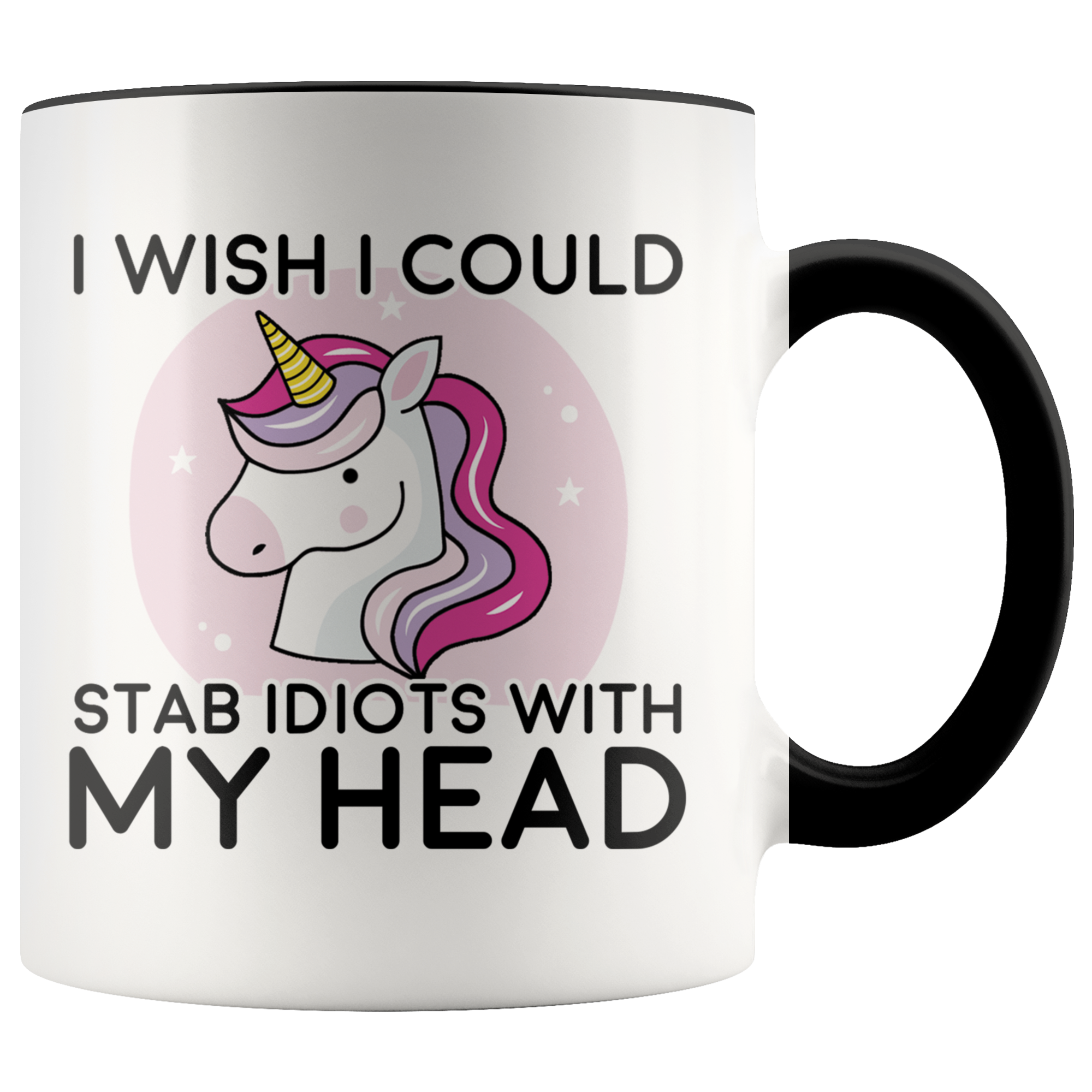 Accent Mug - Unicorn Stab Idiots Head