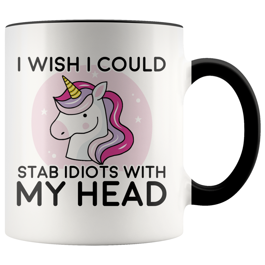 Accent Mug - Unicorn Stab Idiots Head