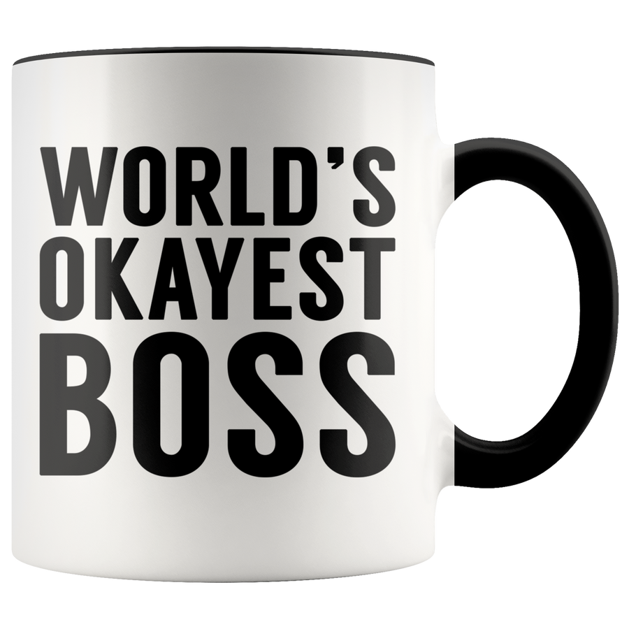 Accent Mug - World's Okayest Boss