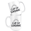 White Mugs - Cup Of Sunshine