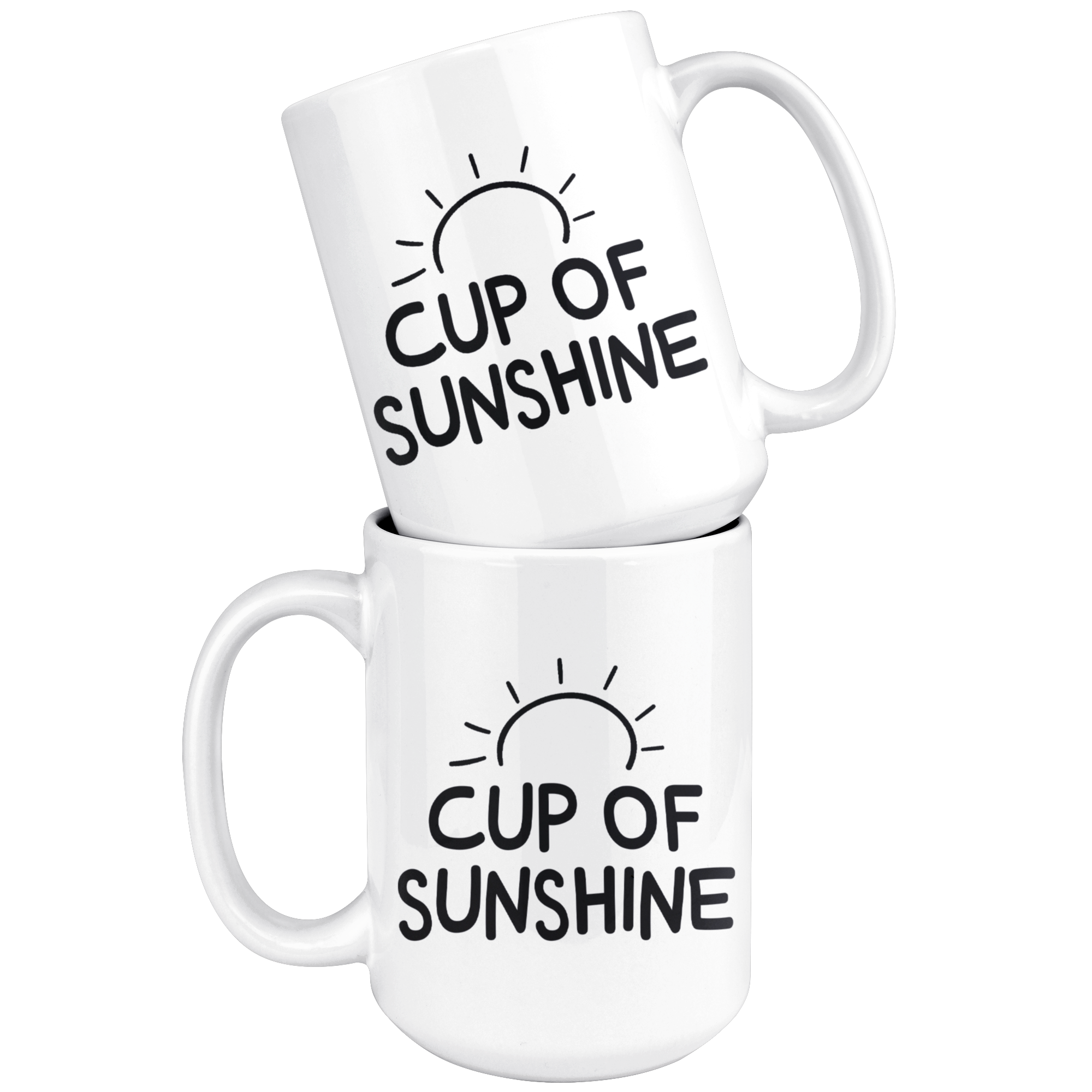 White Mugs - Cup Of Sunshine