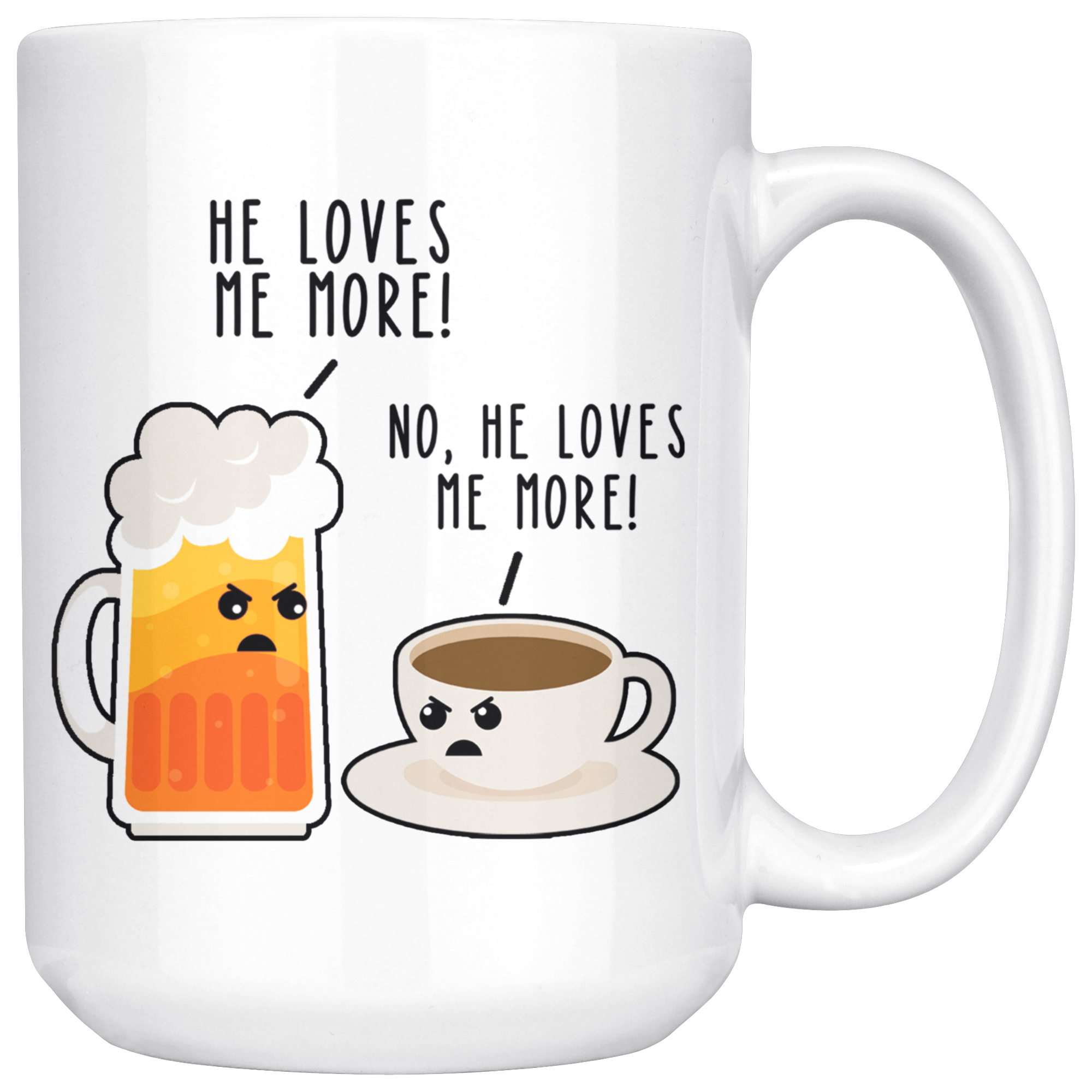 White Mugs - Beer Coffee Lover Mug