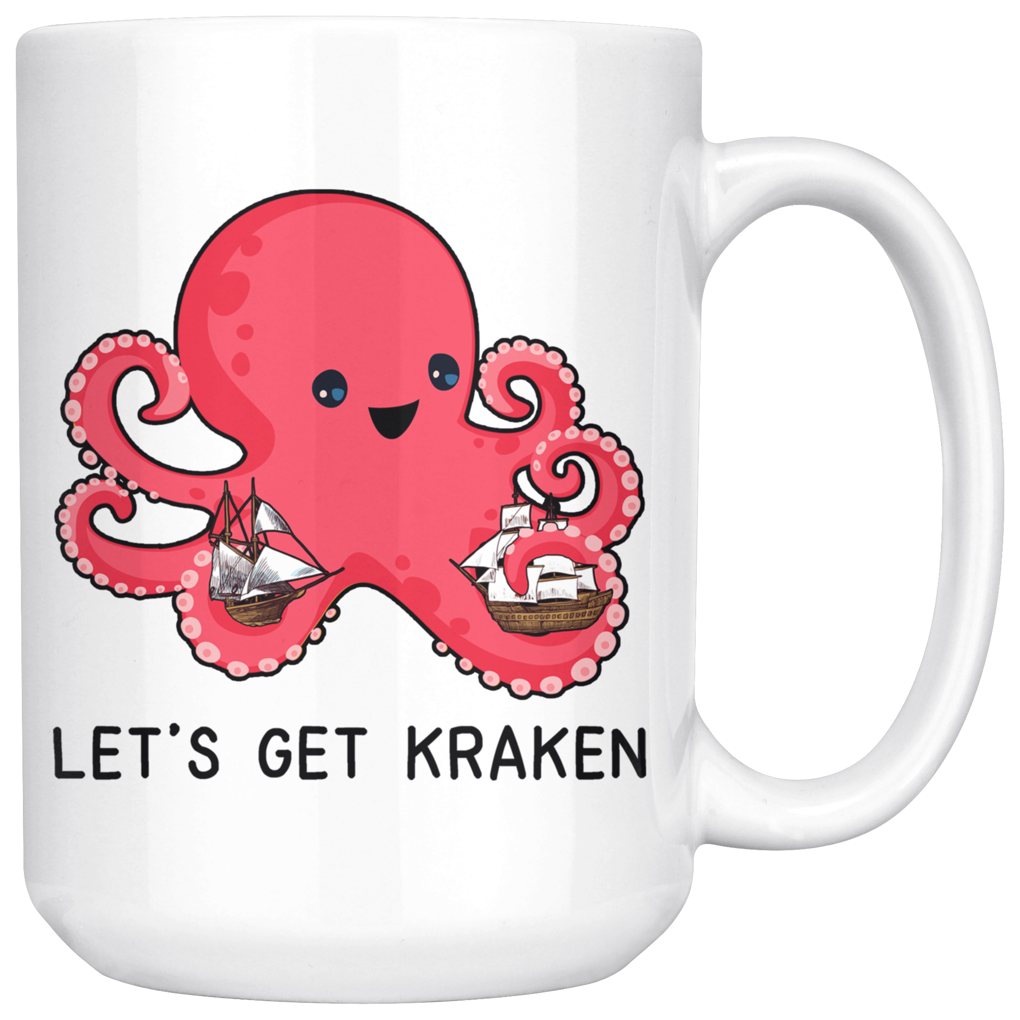 White Mugs - Let's Get Kraken