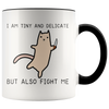 Accent Mug - Tiny And Delicate Fight Me