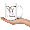 White 15oz Mug - Aunty Mug Custom