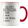 Accent Mug - Golfer's Instructions