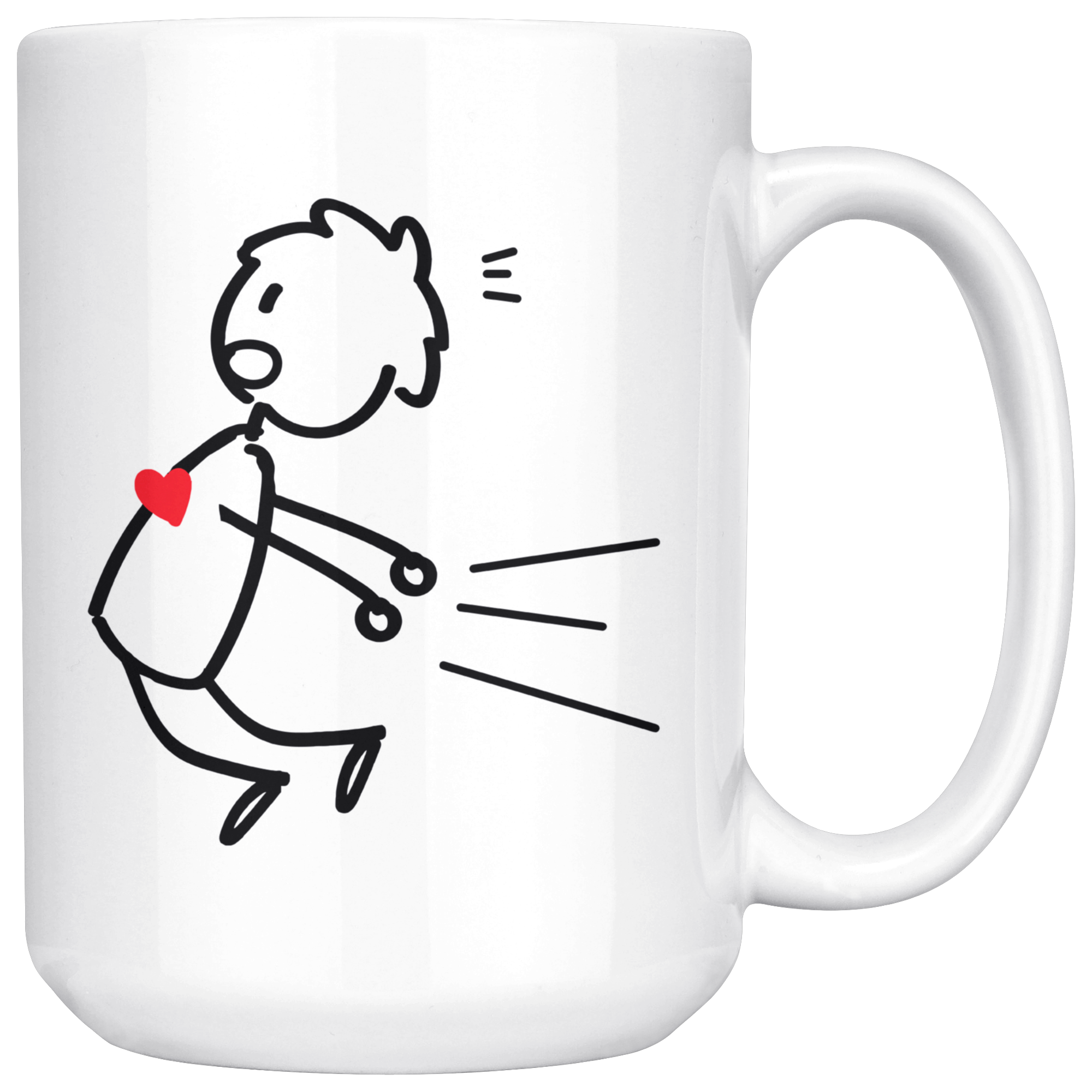 White 15oz Mug - Magnet Matching Mug Boy