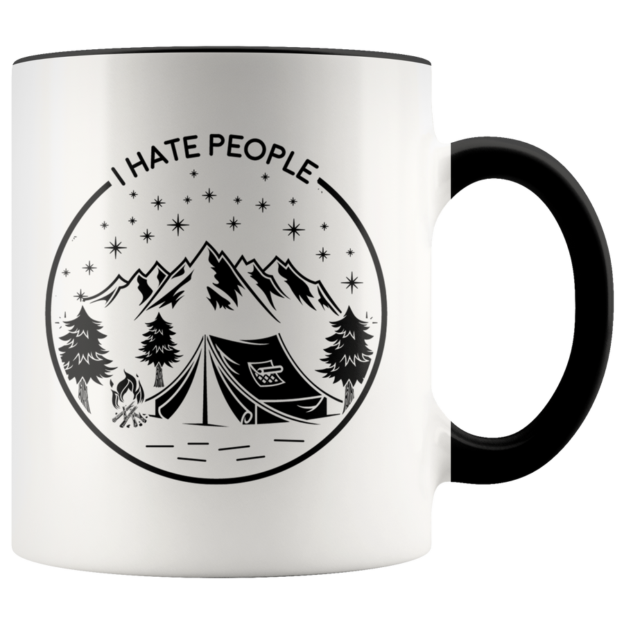 Accent Mug - Camping Hate People Mug