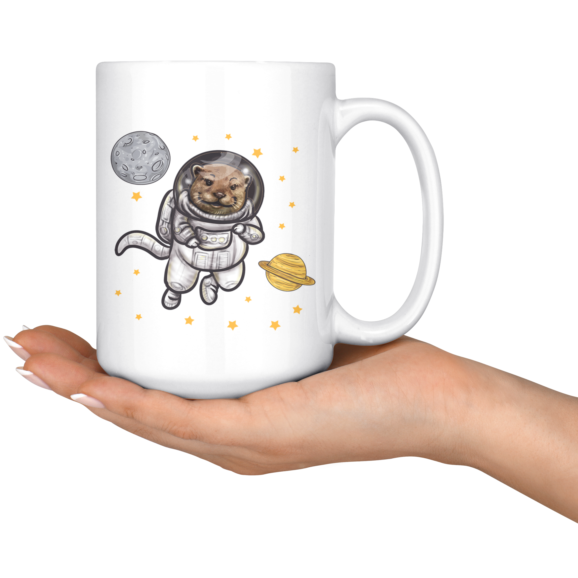 White Mugs - Otter Space