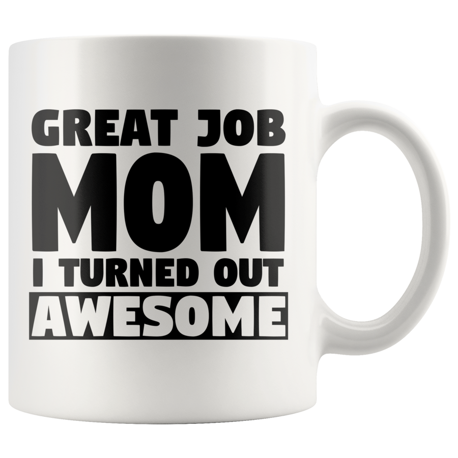 White Mugs - Great Job Mom