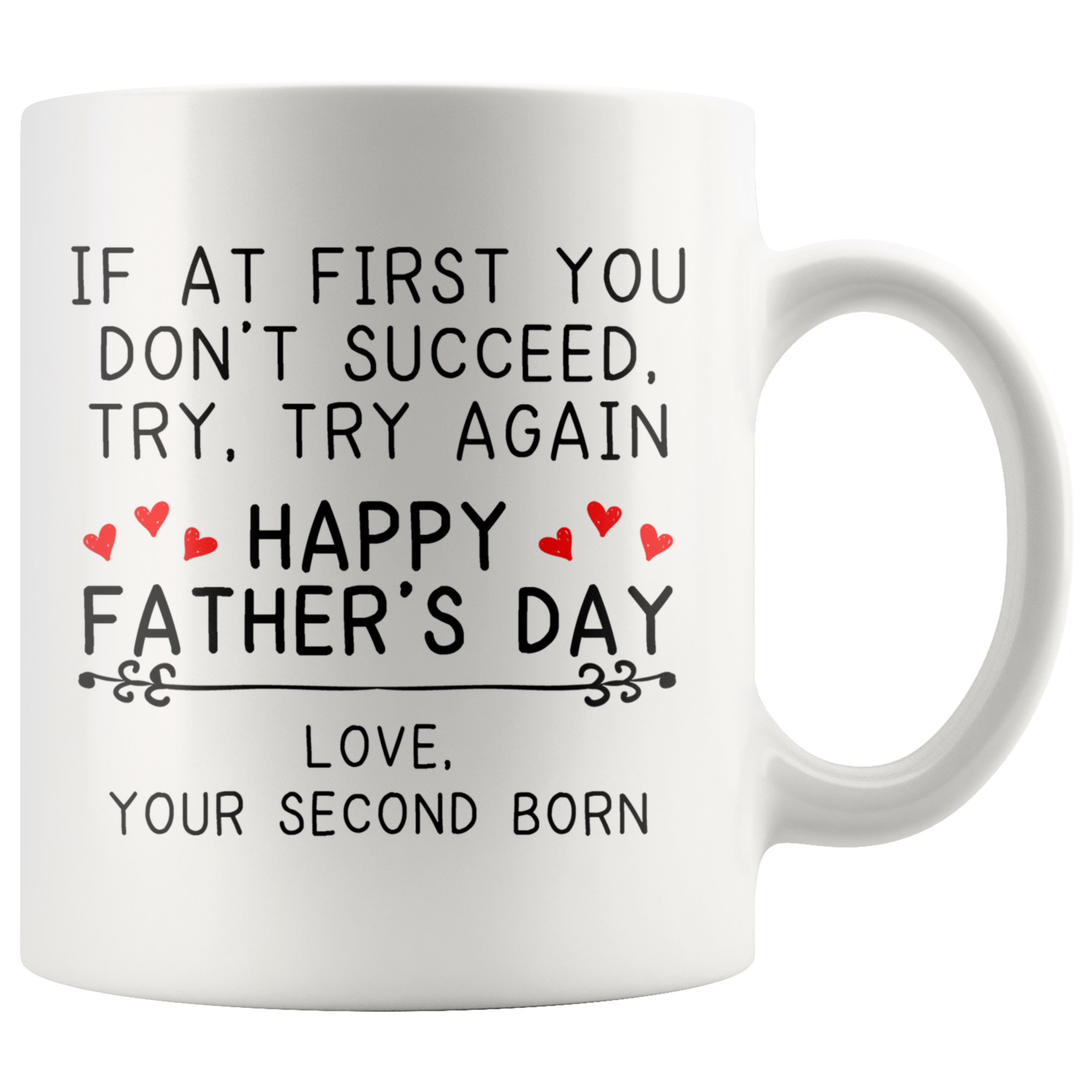 White Mugs - Father's Day Love Second Born