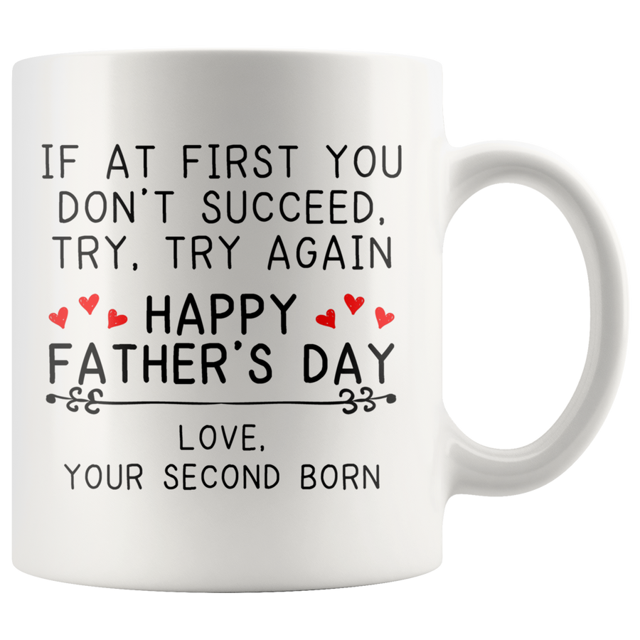White Mugs - Father's Day Love Second Born