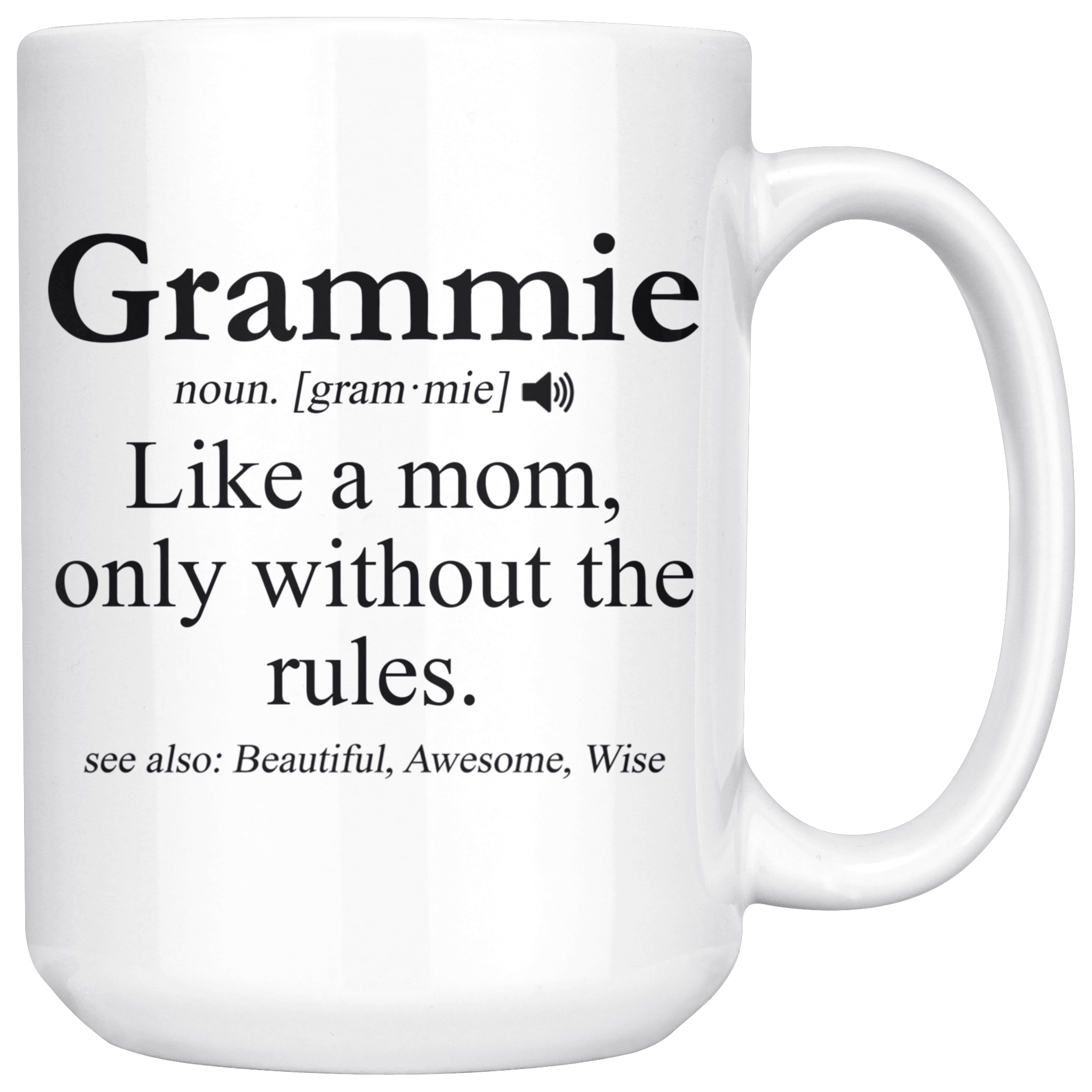 White Mugs - Grammie Definition
