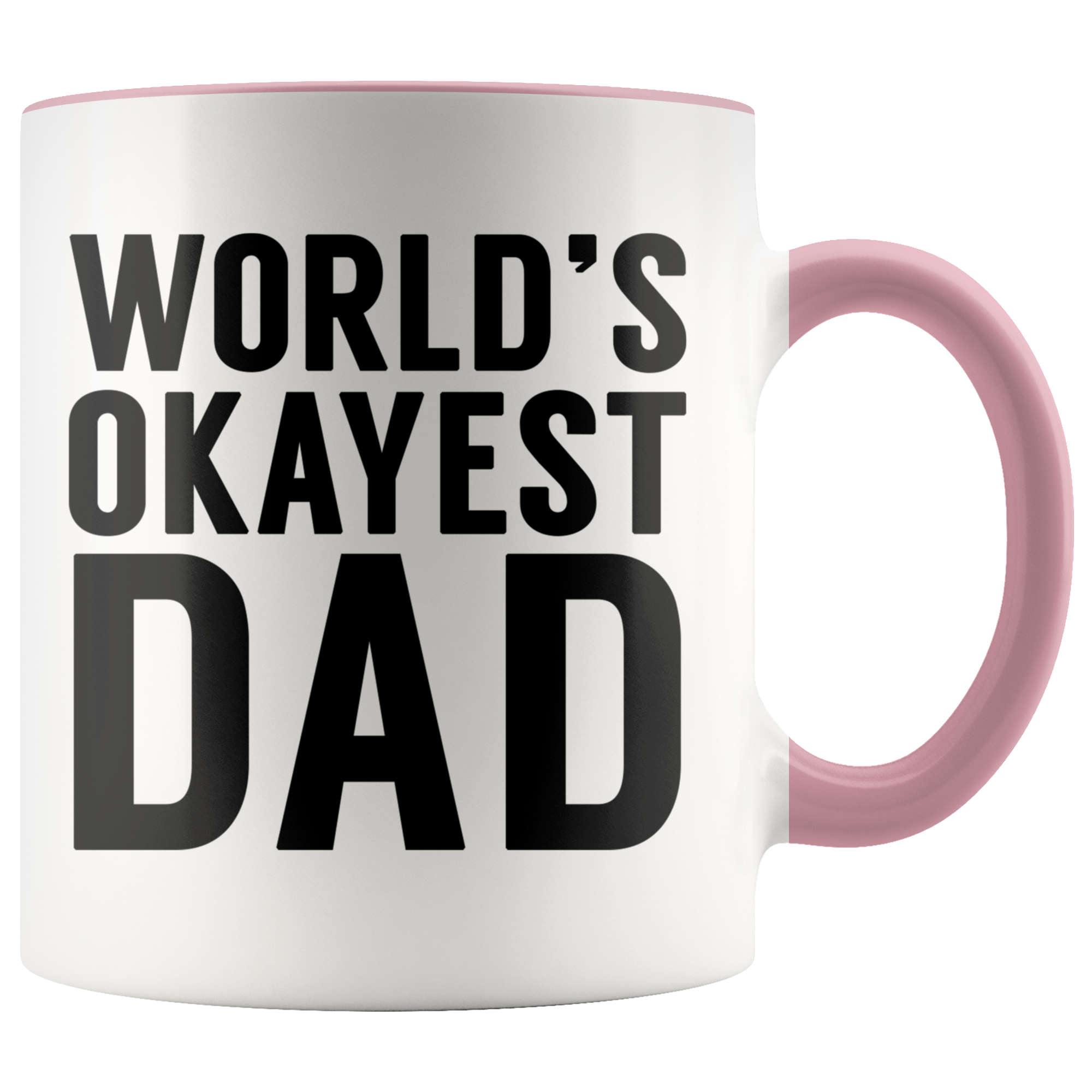 Accent Mug - World's Okayest Dad