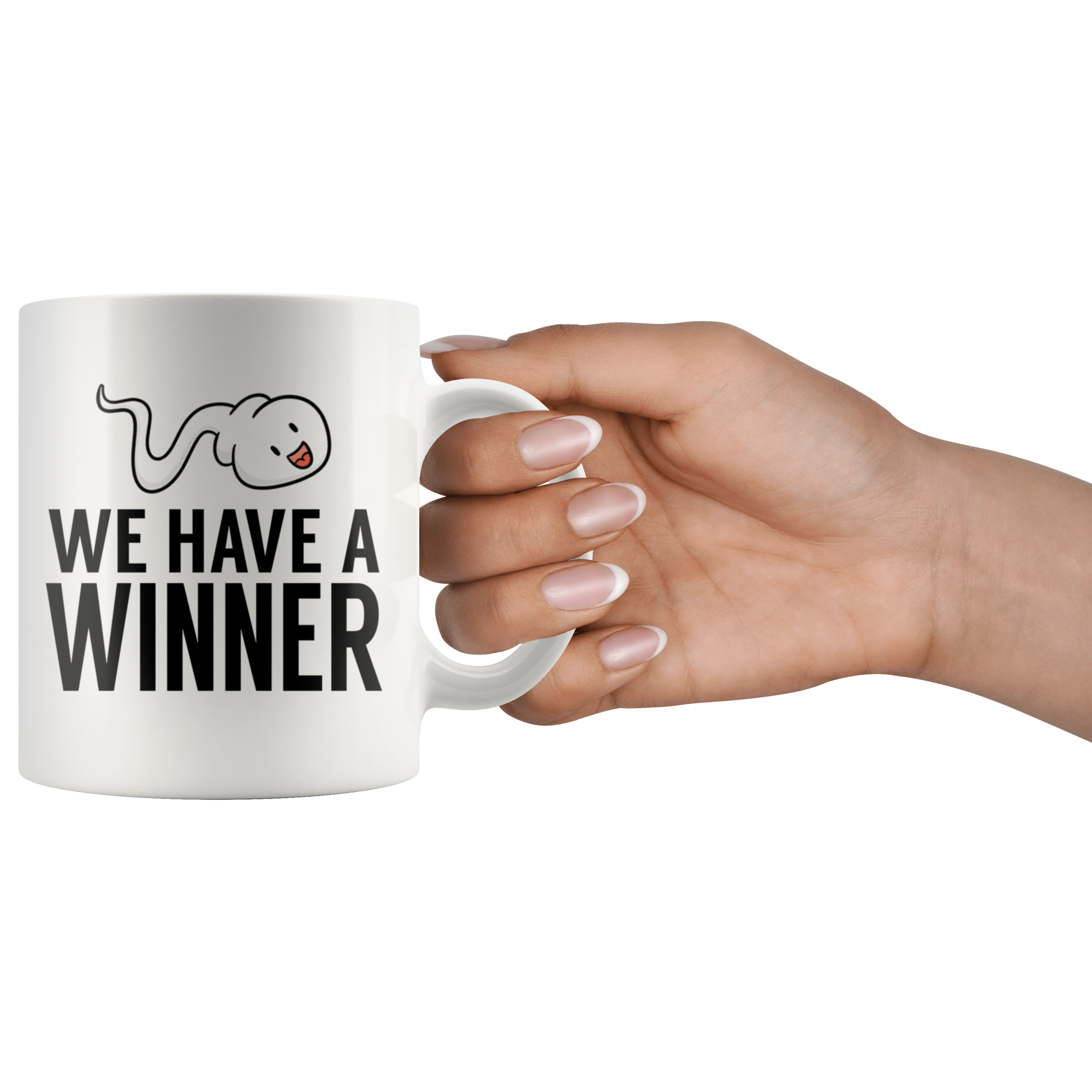 White 11oz Mug - We Have A Winner Pregnancy Announcement