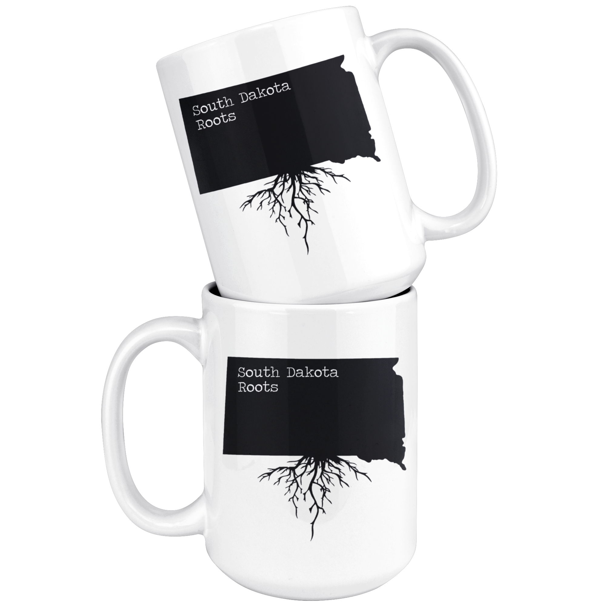 White Mugs - South Dakota Roots