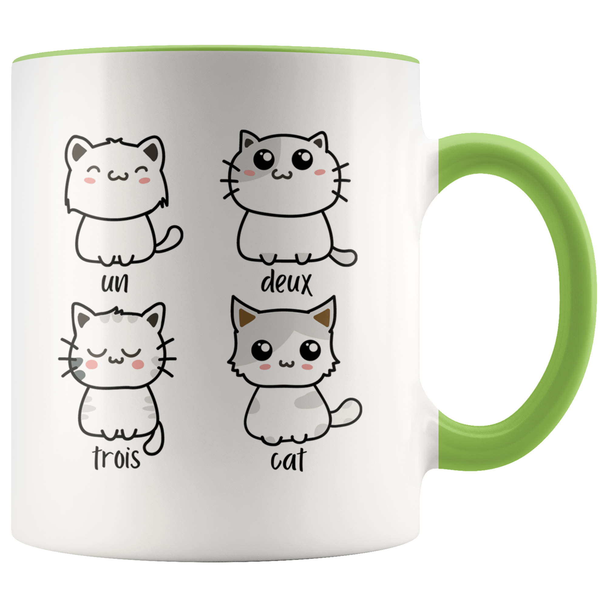 Accent Mug - Un Deux Trois Cat