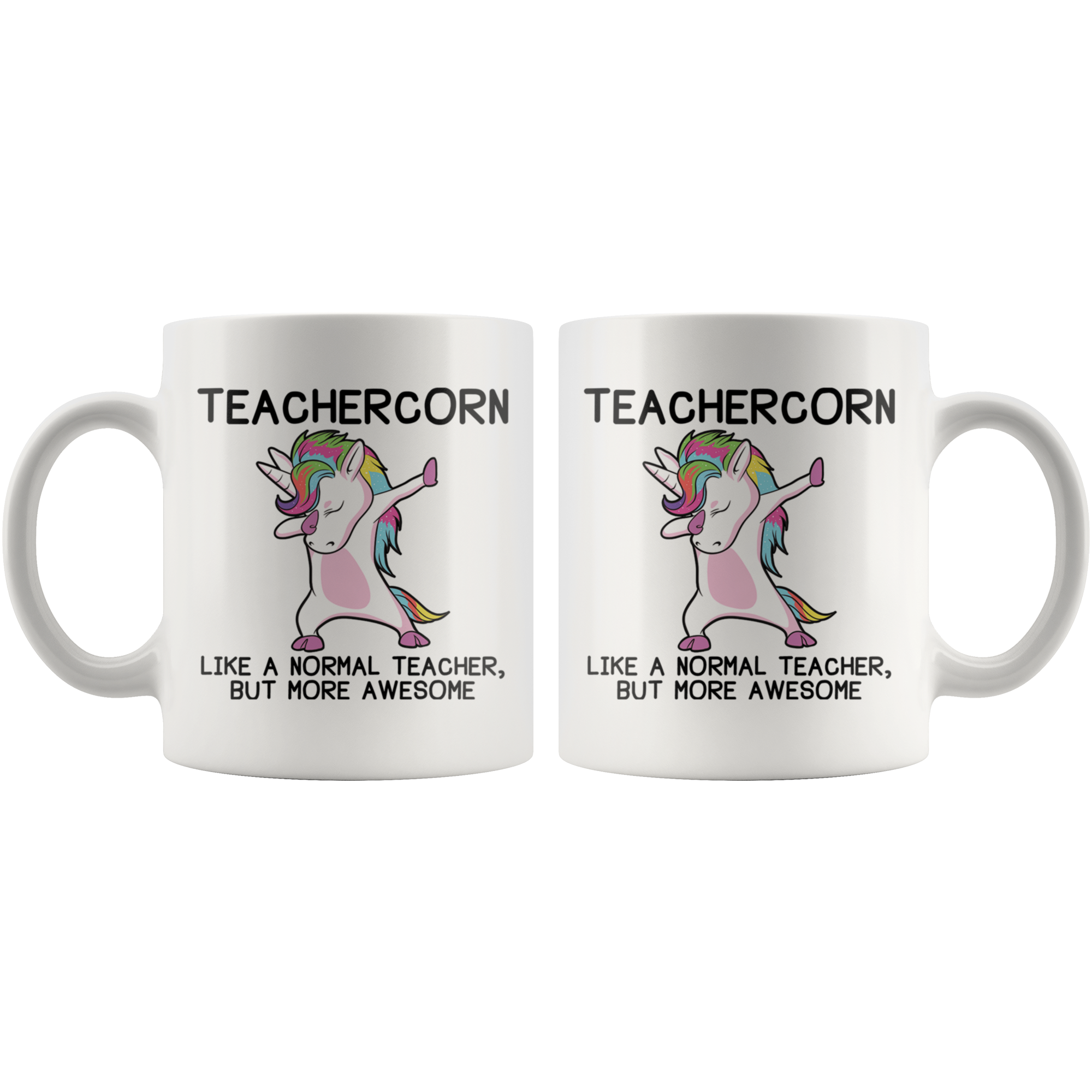 White 11oz Mug - Teachercorn