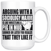 White 15oz Mug - Sociology Major Pig In Mud
