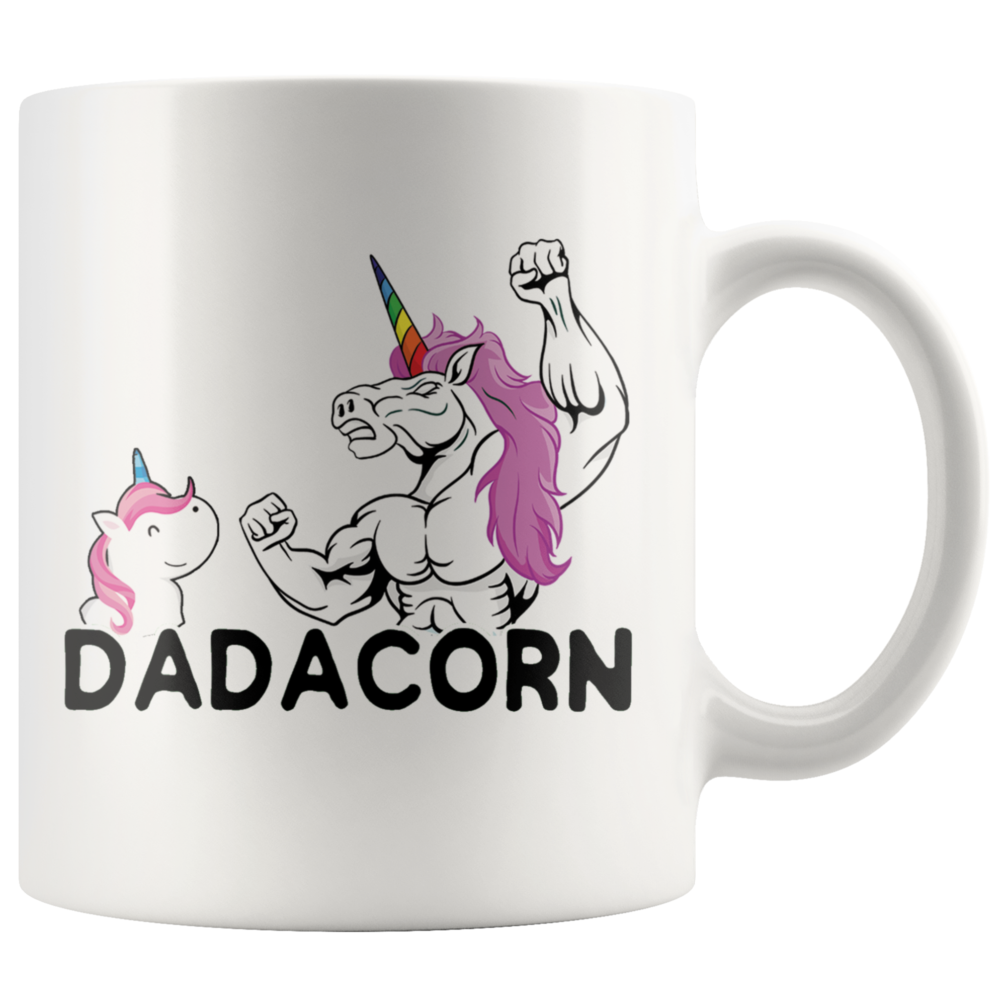 White 11oz Mug - Dadacorn