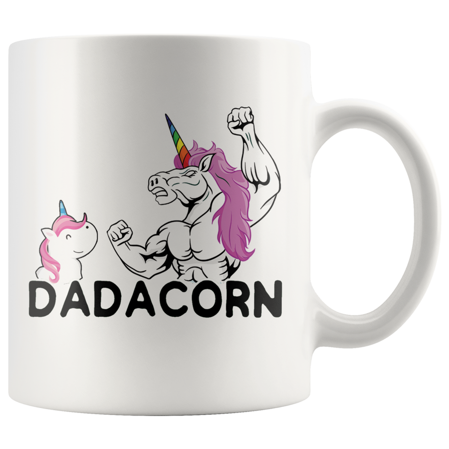 White 11oz Mug - Dadacorn