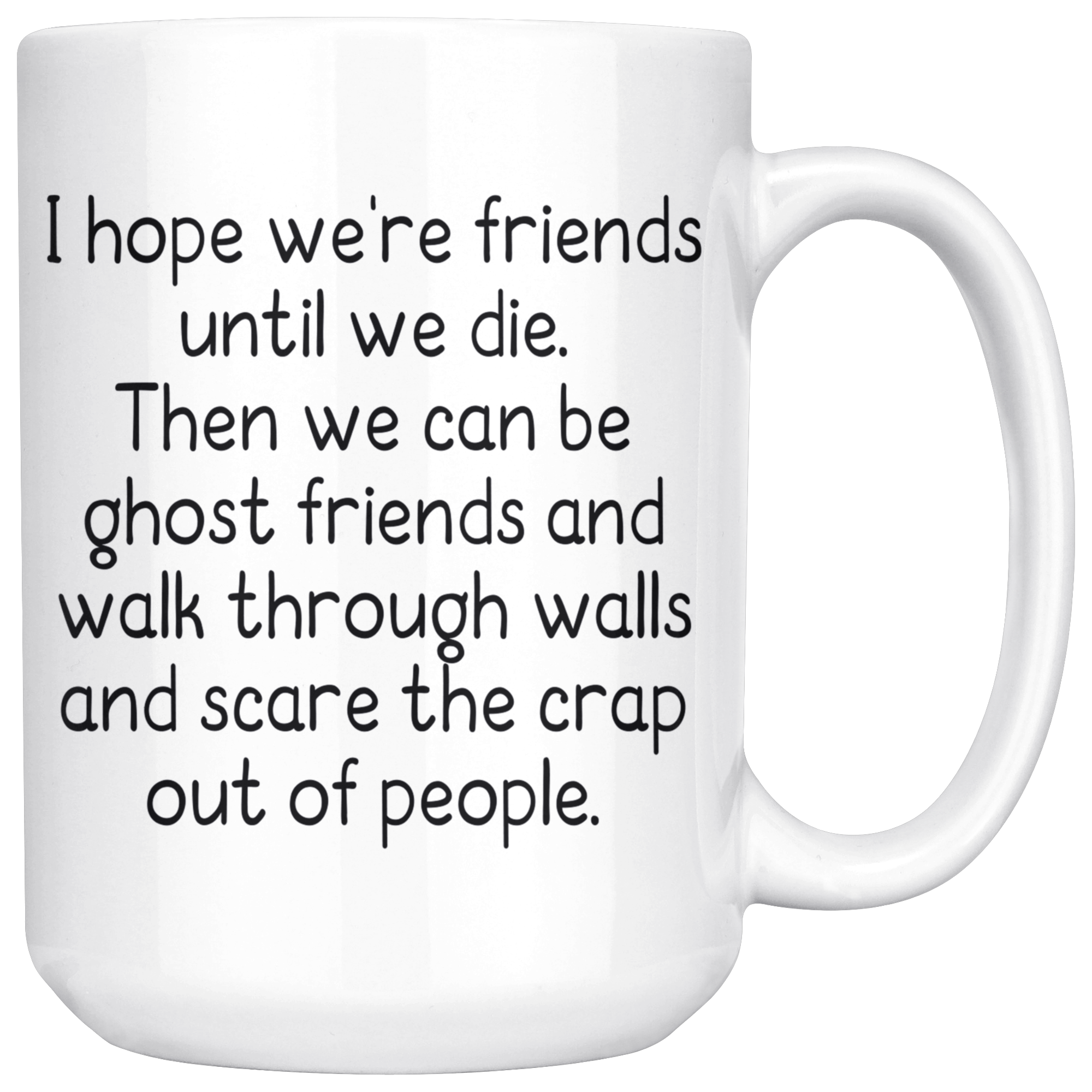 White 15oz Mug - Ghost Friends