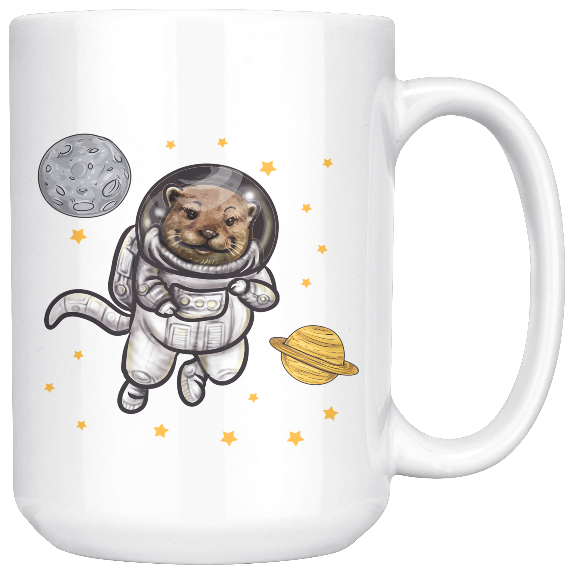 White Mugs - Otter Space