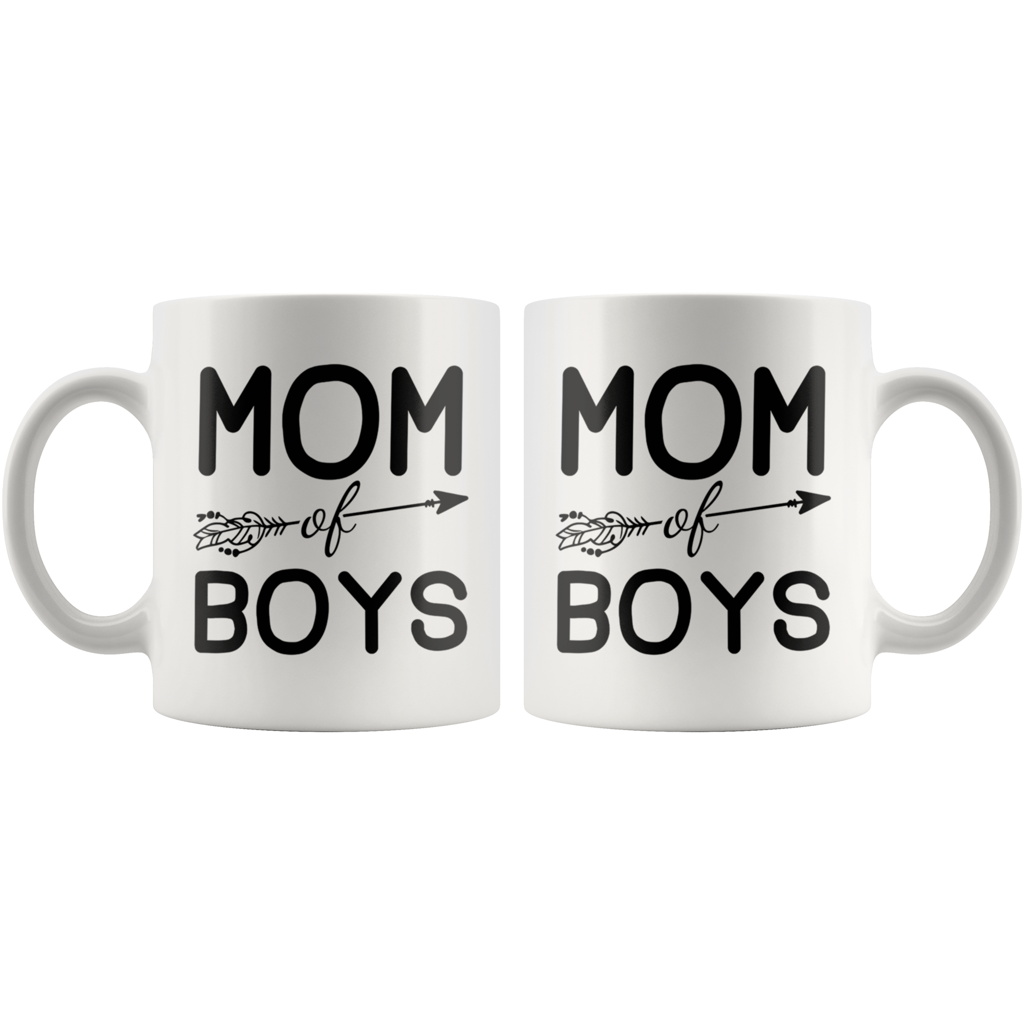 White 11oz Mug - Mom Of Boys