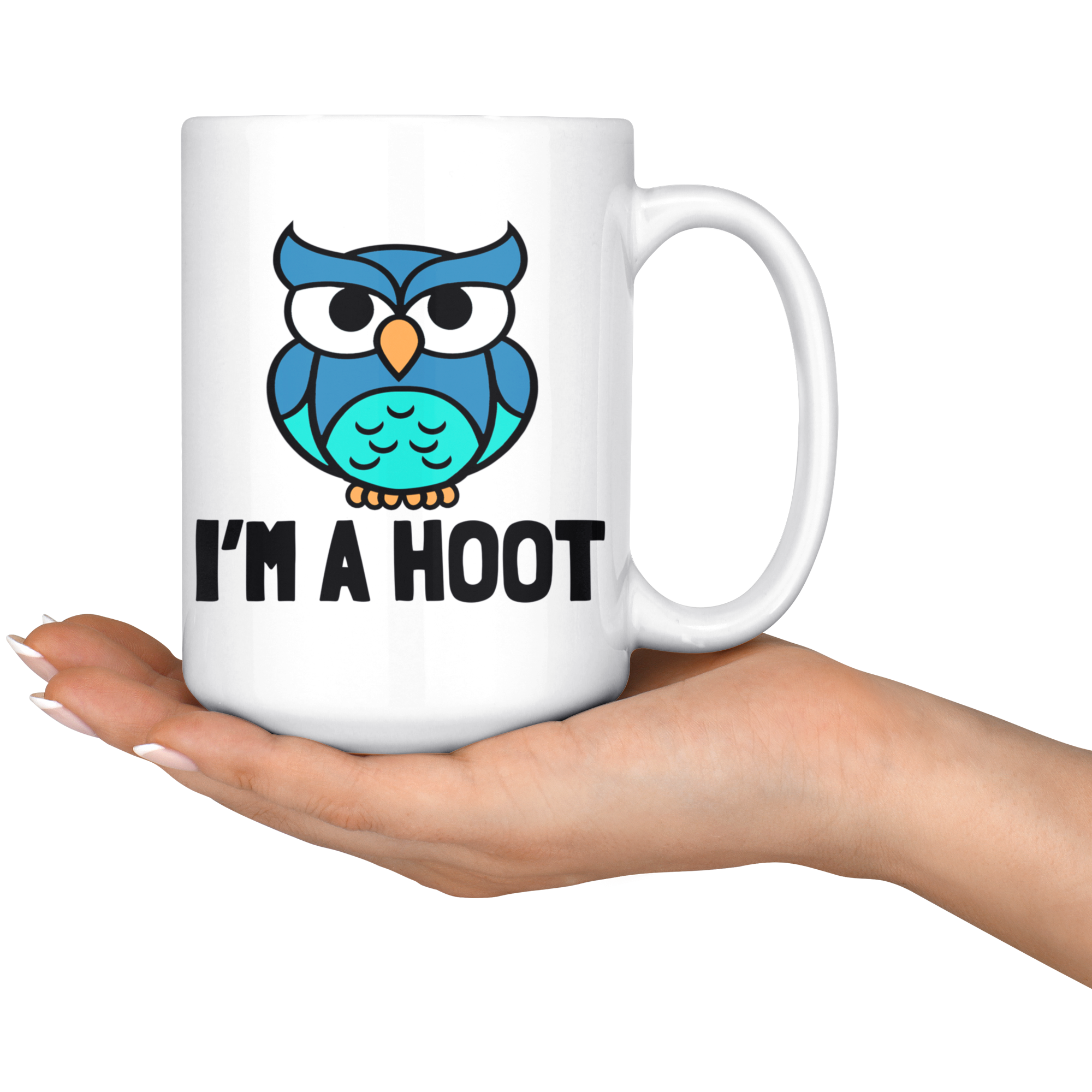 White Mugs - Owl I'm A Hoot