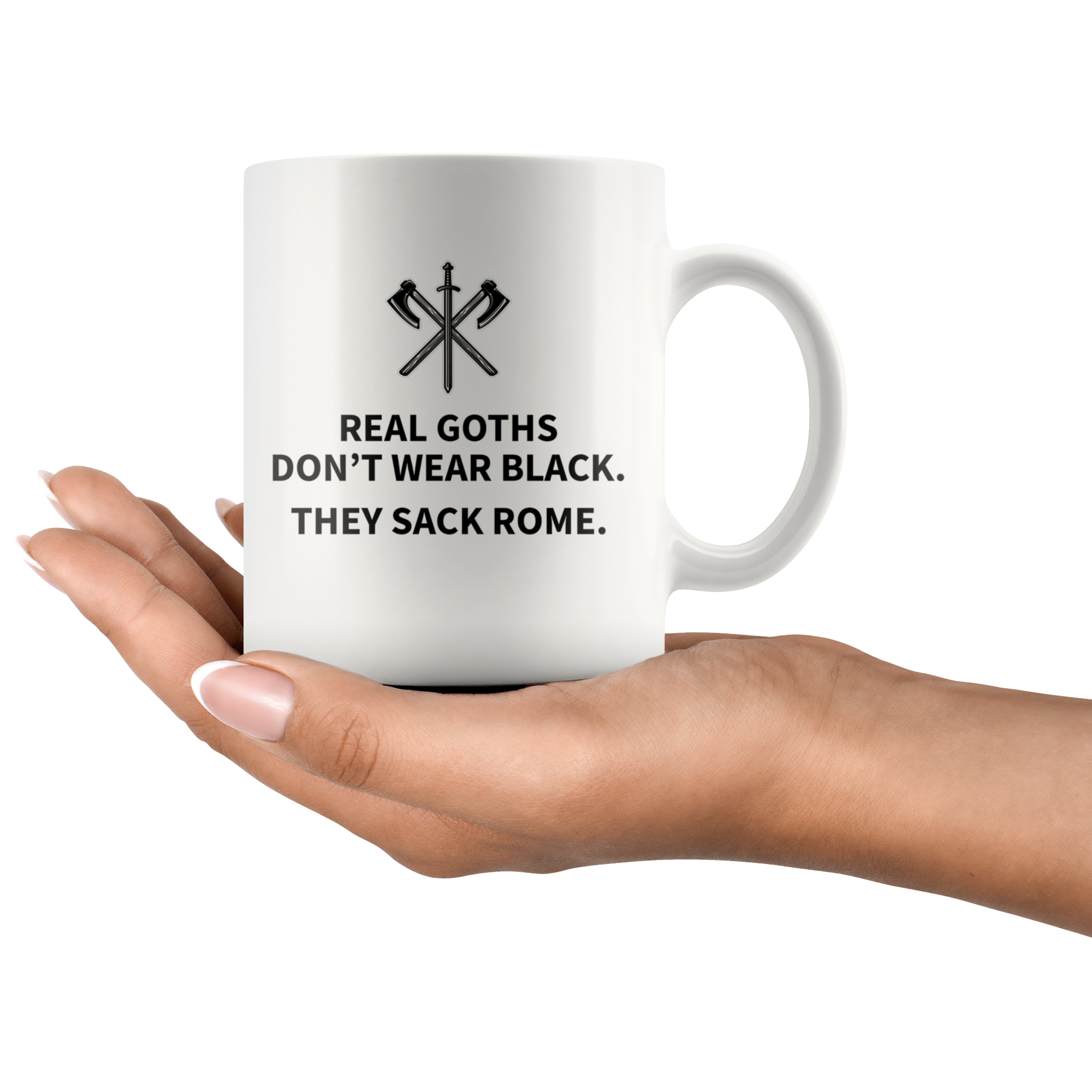 White Mugs - Real Goths Sack Rome