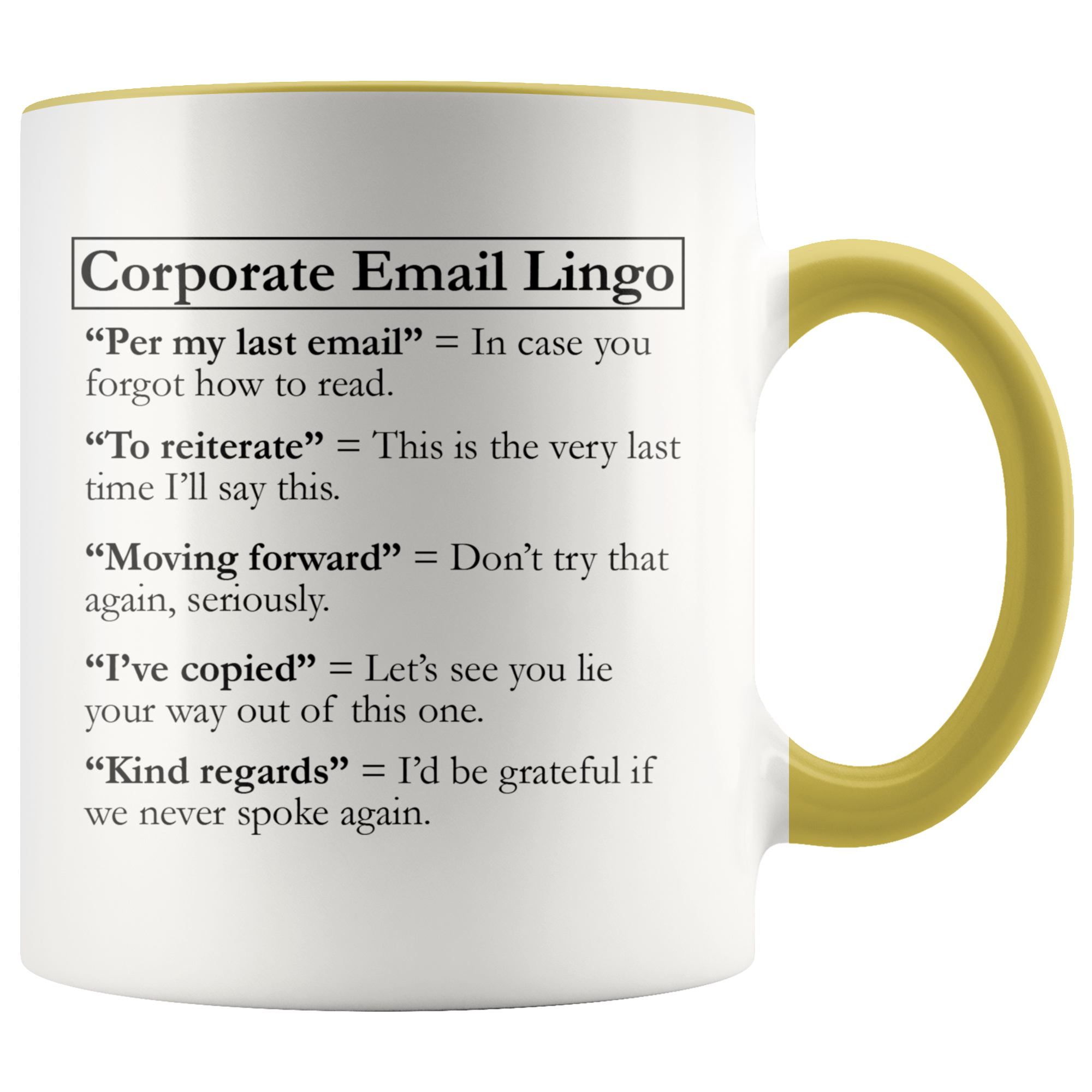 Accent Mug - Corporate E-Mail Lingo