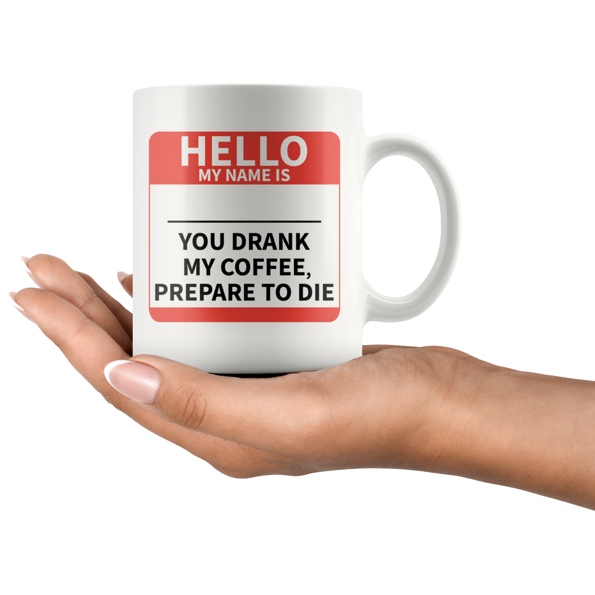 White 11oz Mug - Hello My Name Is