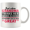 Accent Mug - Great Grandma Work Is Done