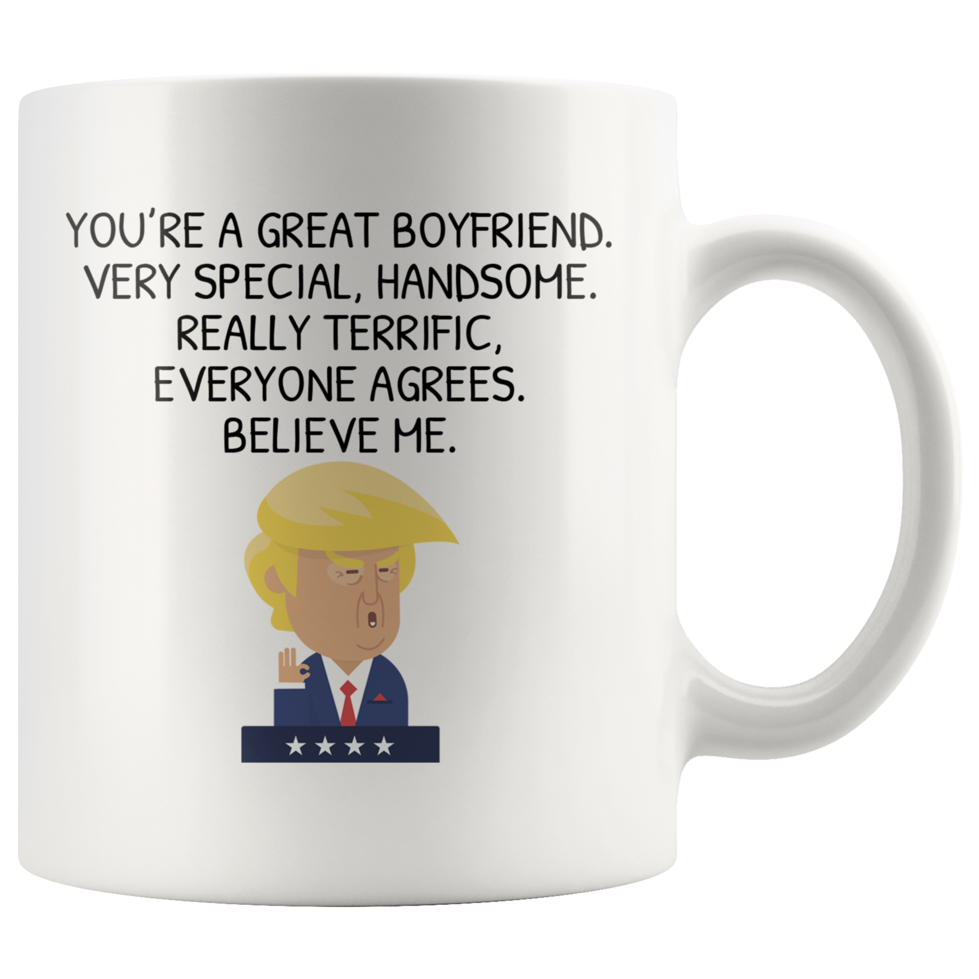 White 11oz Mug - Trump Boyfriend