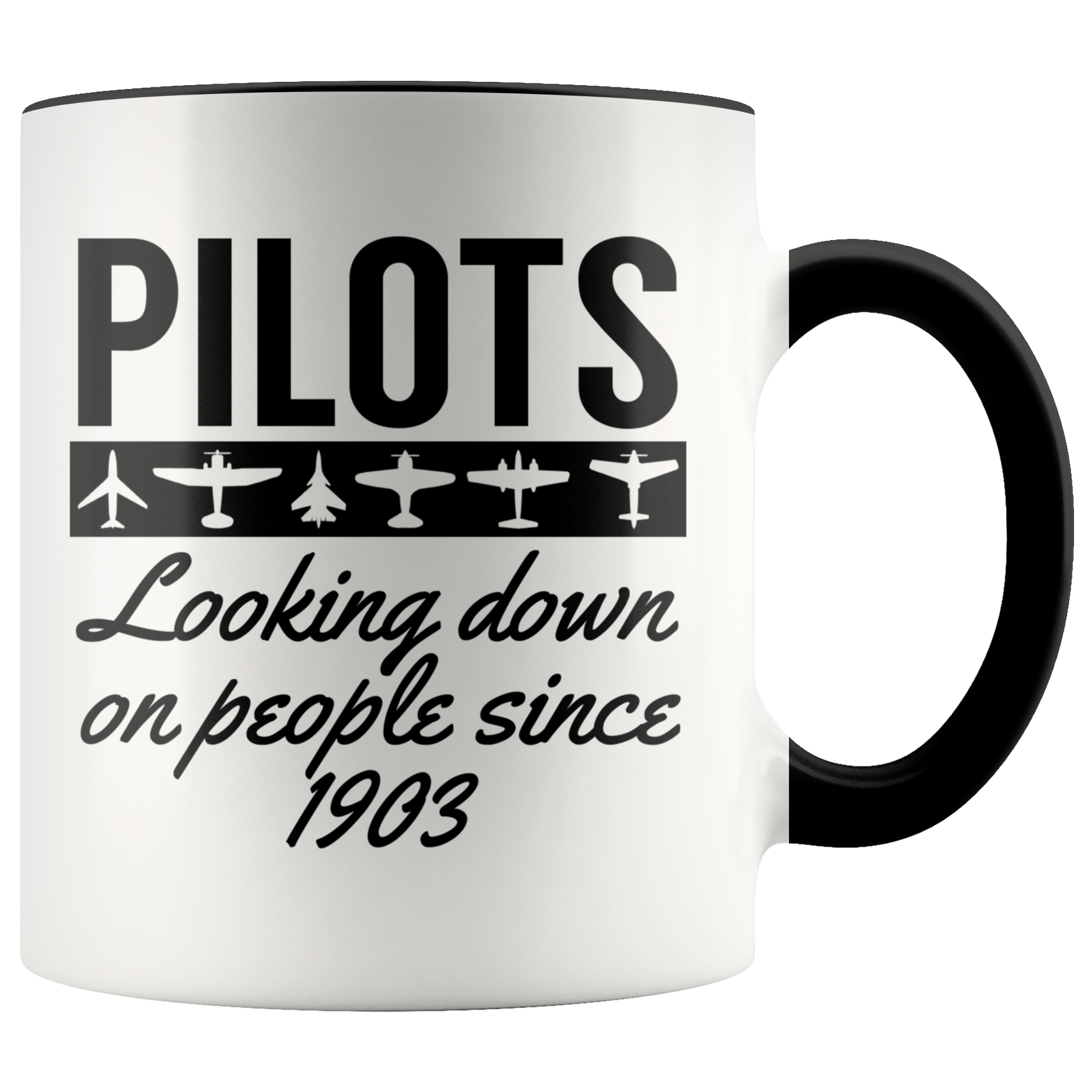 Accent Mug - Pilots Looking Down On People