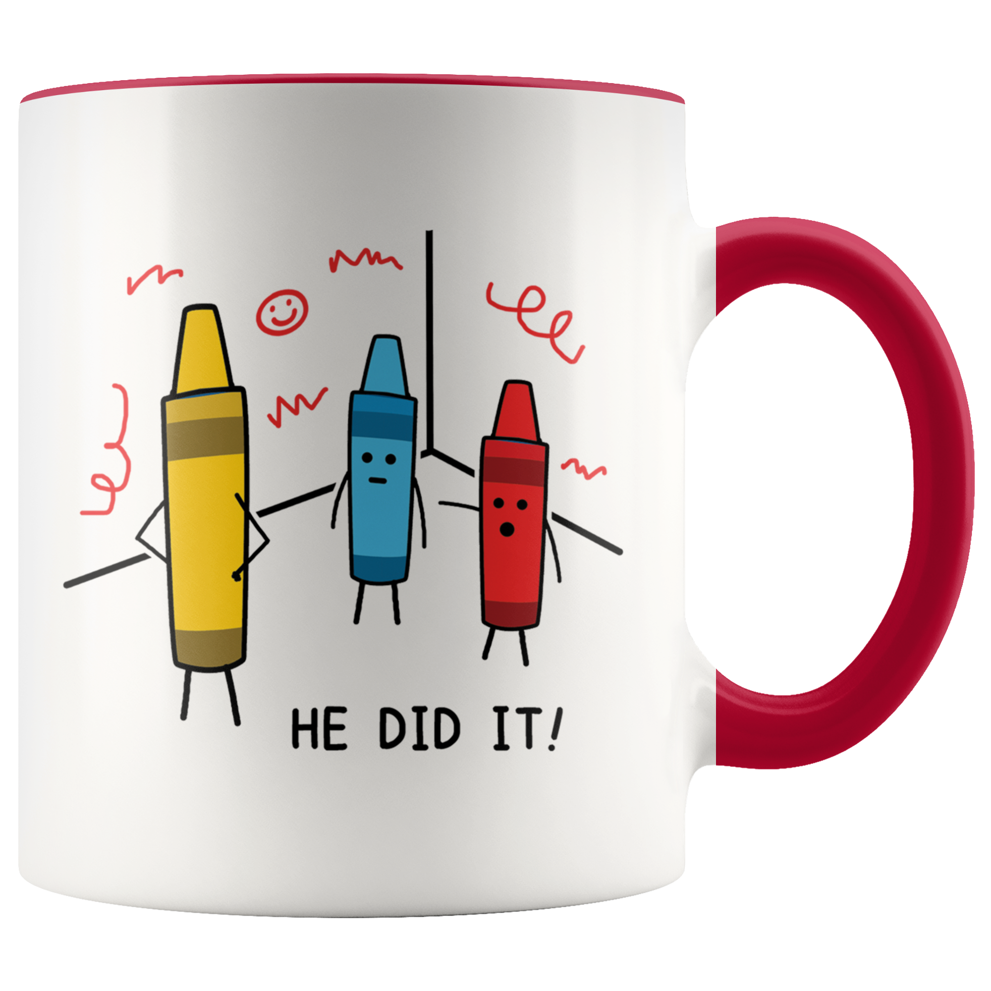 Accent Mug - Crayon He Did It