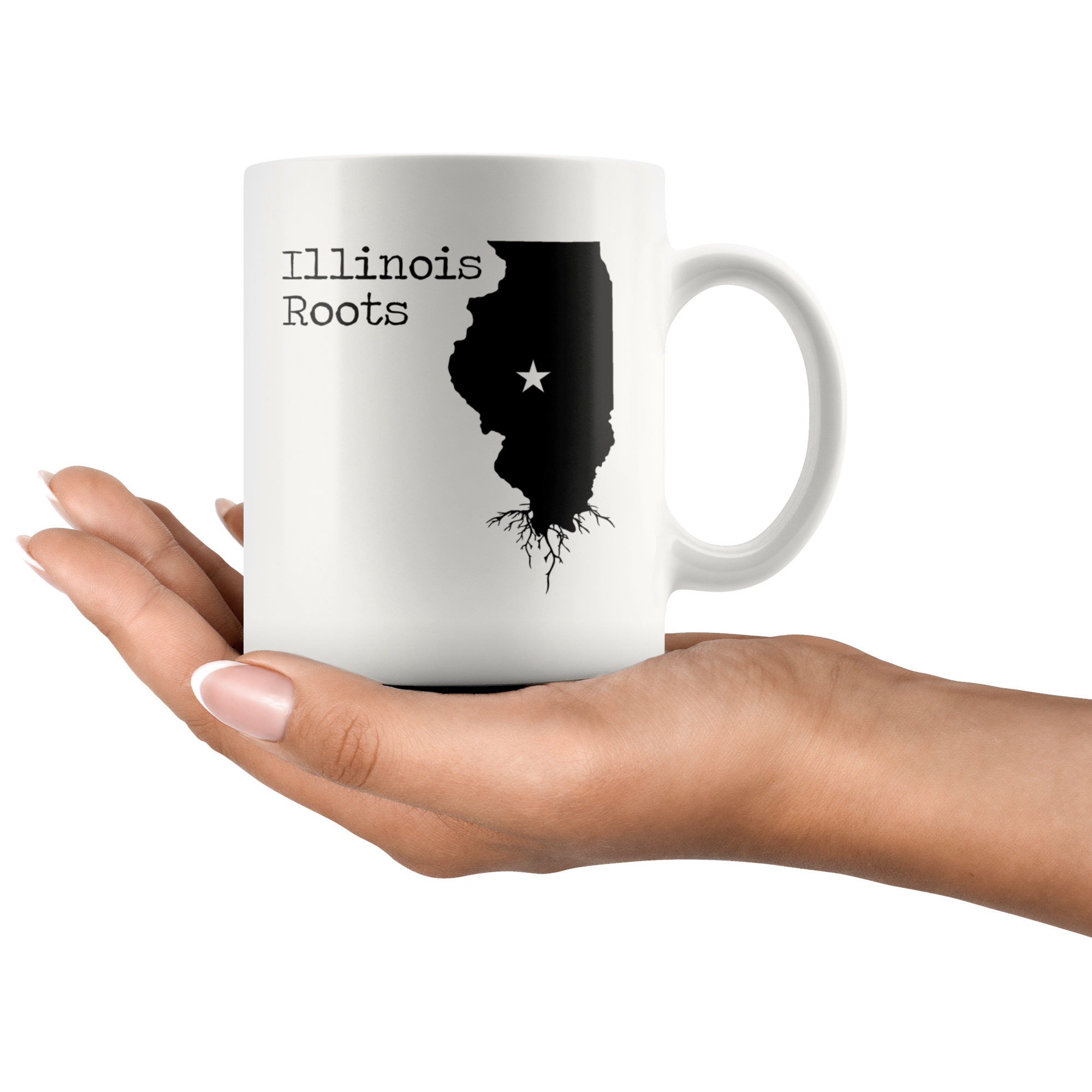 White Mugs - Illinois Roots